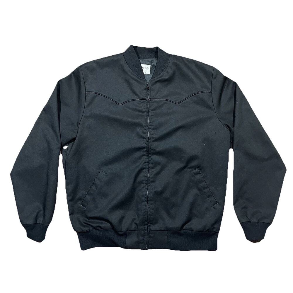 Clarkfield Outdoors Black USA Bomber Jacket Mens LT Full Zip Lightweight